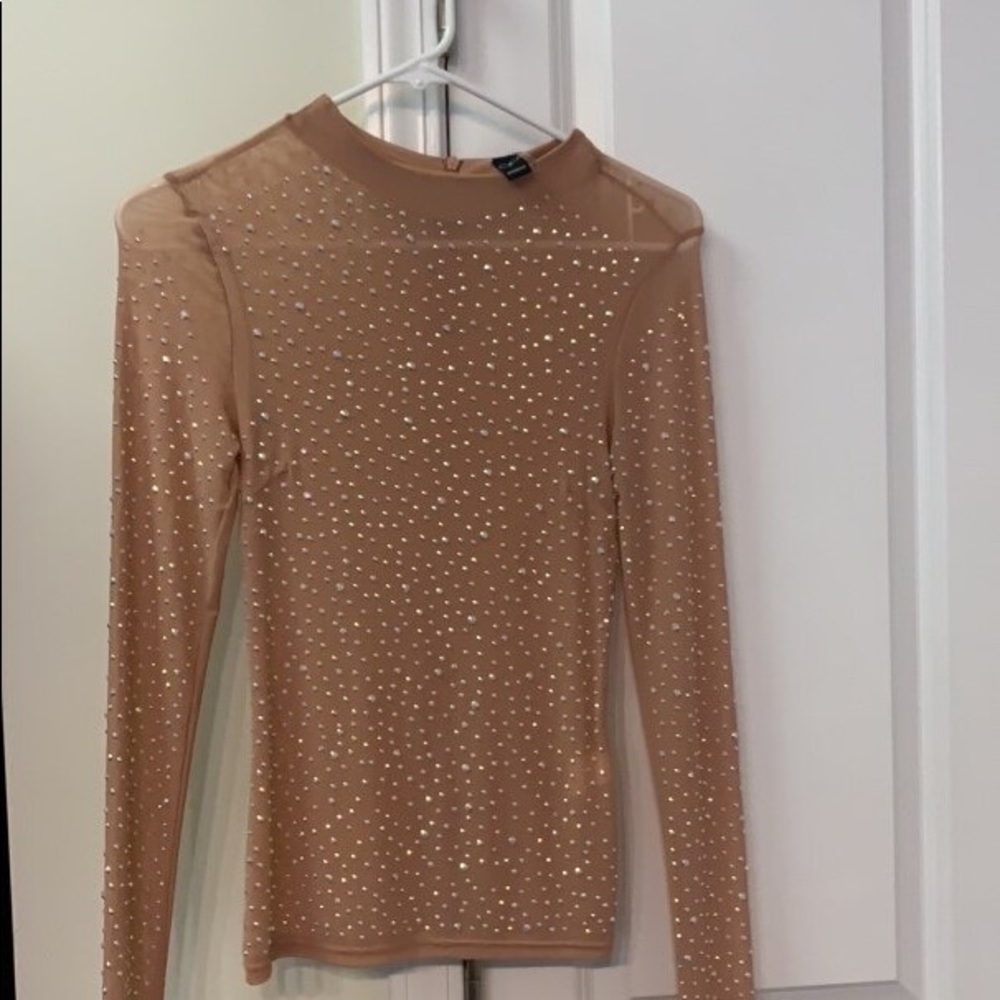 Mauve Embellished Top